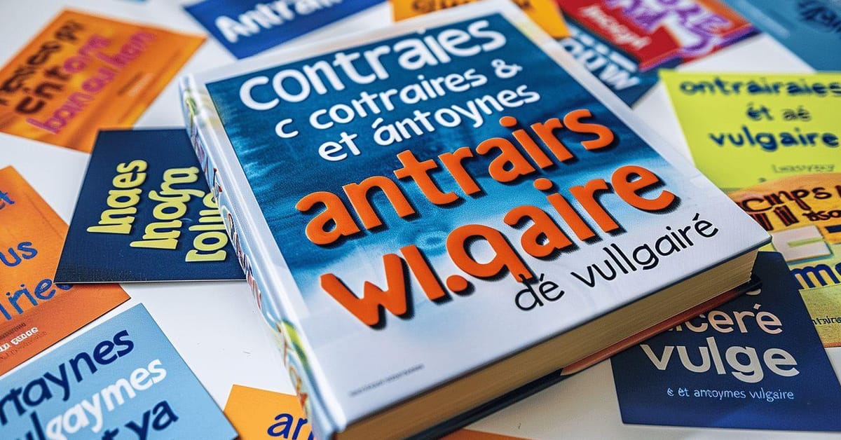 Contraire antonymes vulgaire decouvrez tous synonymes opposes featured